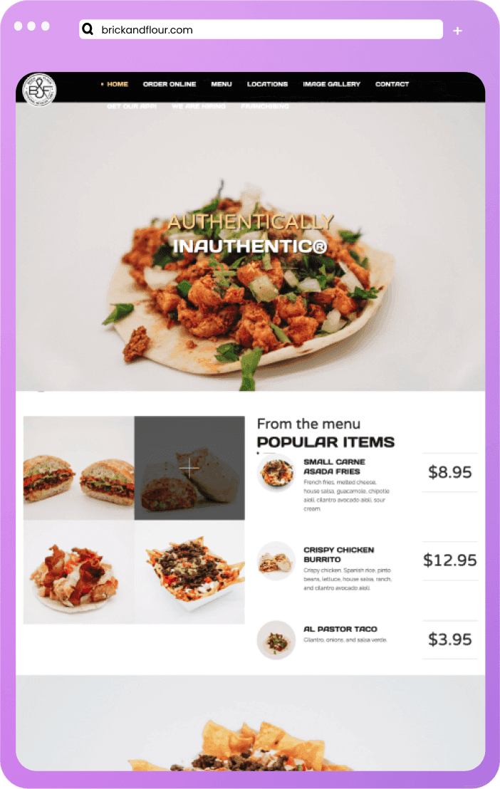 Online Ordering